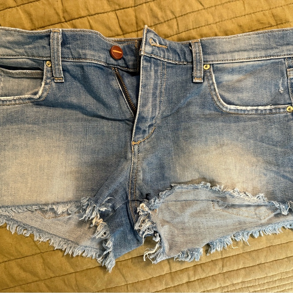 Joes Jeans Margo raw hem Denim Shorts sz 26